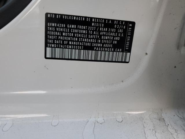 2016 VOLKSWAGEN JETTA SPOR - 3VWD17AJ1GM333357