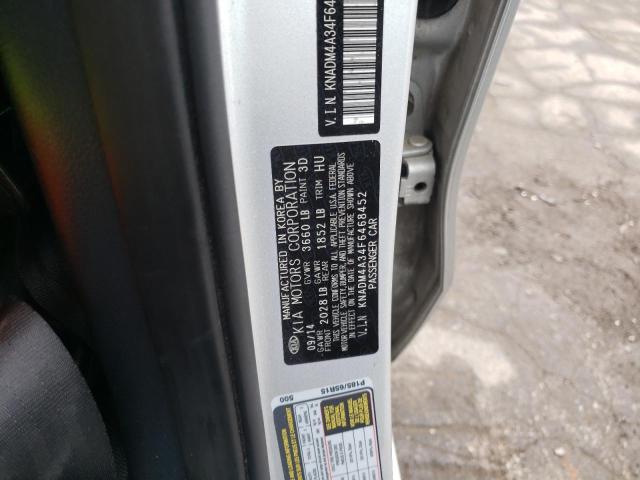 KNADM4A34F6468452 KIA RIO LX