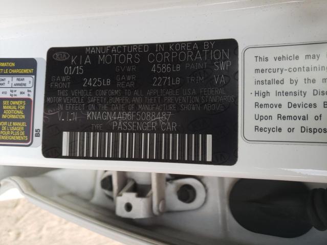 KNAGN4AD6F5088487 KIA OPTIMA HYBRID
