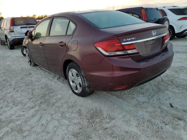 Vin: 19xfb2f58de267127, lot: 65728432, honda civic lx 20133