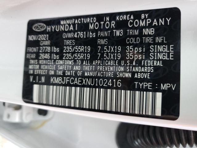 2022 HYUNDAI TUCSON N L KM8JFCAEXNU102416