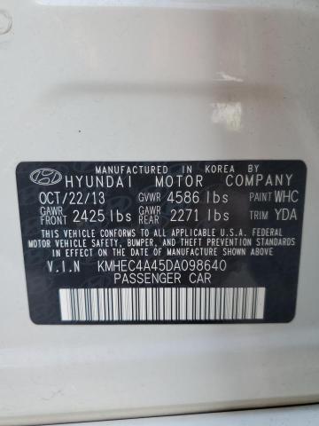 VIN KMHEC4A45DA098640 2013 HYUNDAI SONATA no.10