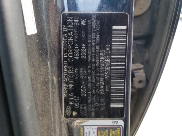 KNAGU4LE3J5021685 KIA OPTIMA HYBRID