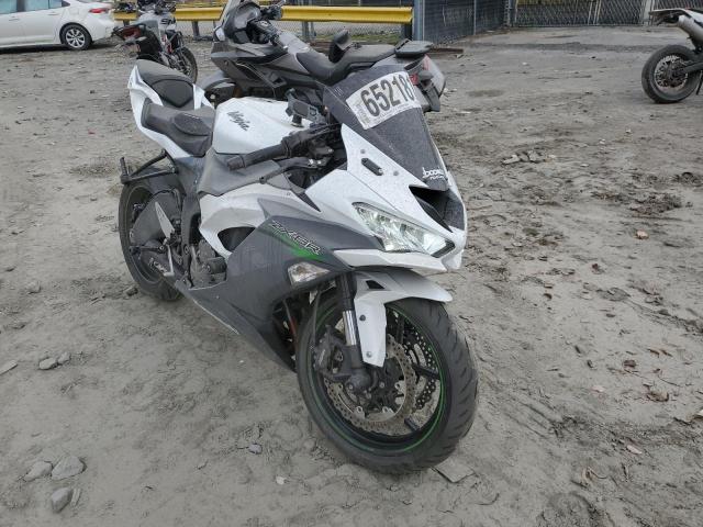 Salvage cars for sale from Copart Waldorf, MD: 2021 Kawasaki ZX636 K