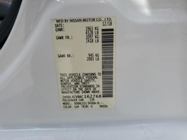 1N4BL4CV6KC162768 Nissan ALTIMA SR