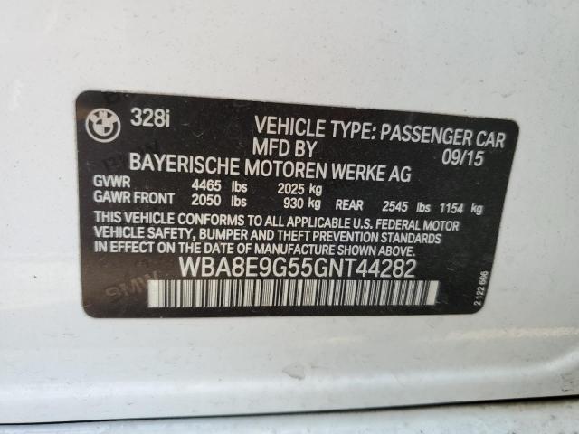 2016 BMW 328 I SULE - WBA8E9G55GNT44282