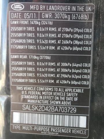 SALSK2D42BA703729 Land Rover Range Rover Sport Lux