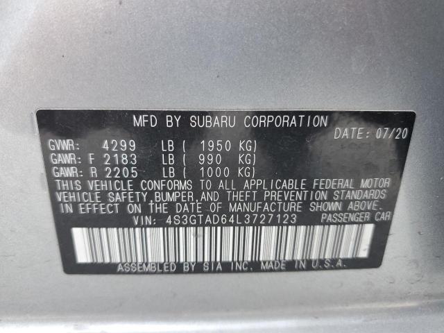 4S3GTAD64L3727123 Subaru Impreza Premium