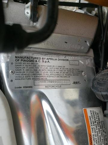 2009 APRILIA RSV 1000 R ZD4RRTR099S001400