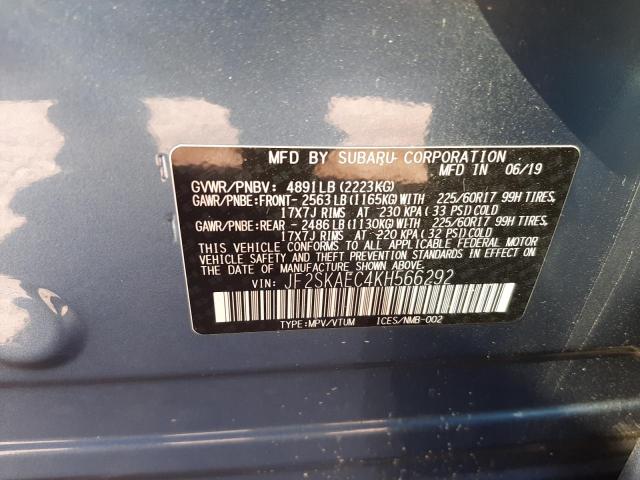 JF2SKAEC4KH566292 Subaru Forester Premium