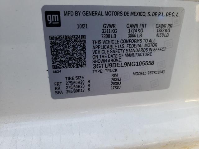 2022 GMC SIERRA LIM - 3GTU9DEL9NG105558