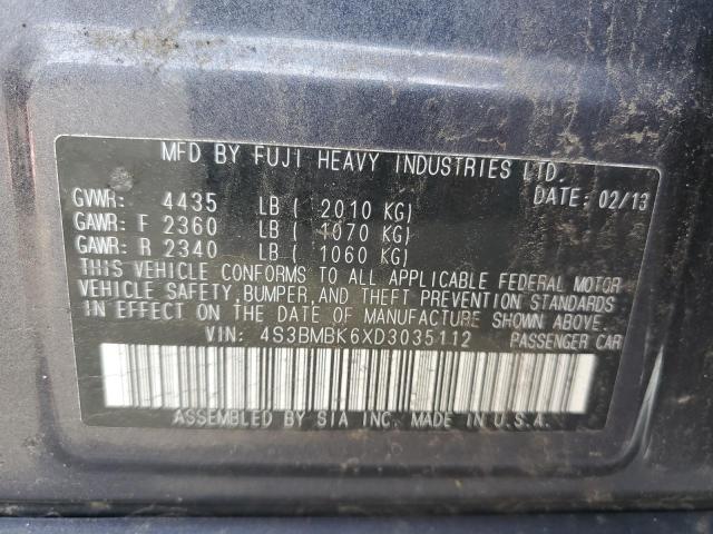 4S3BMBK6XD3035112 Subaru Legacy 2.5i Limited