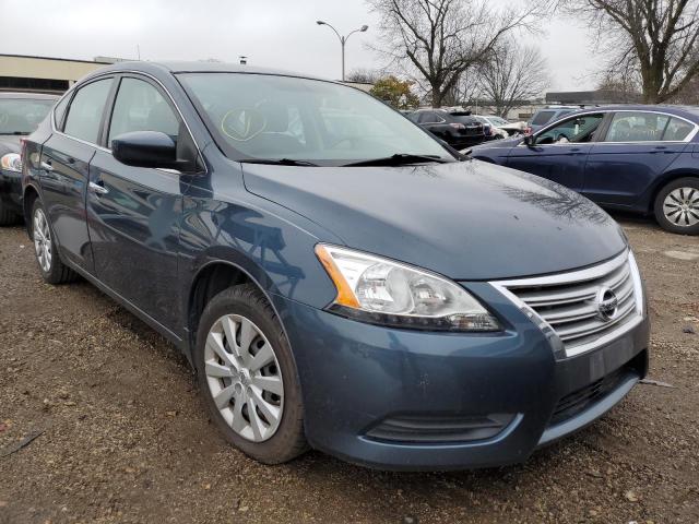 Salvage cars for sale from Copart Wheeling, IL: 2013 Nissan Sentra S