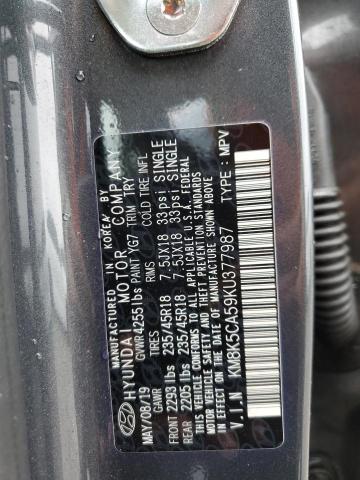 2019 HYUNDAI KONA KM8K5CA59KU377987