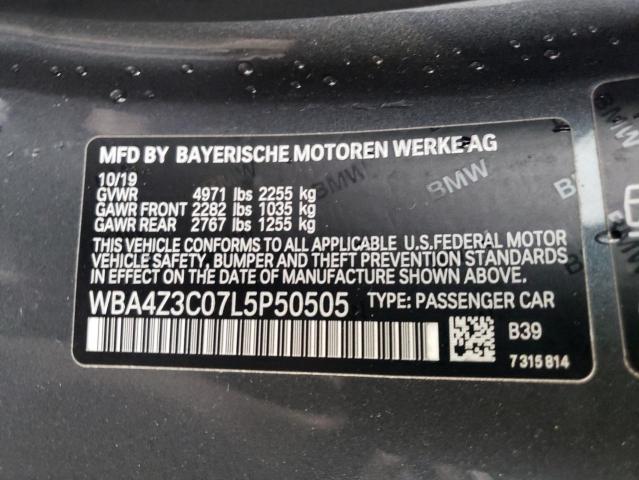 WBA4Z3C07L5P50505 BMW 4 Series 430XI 10