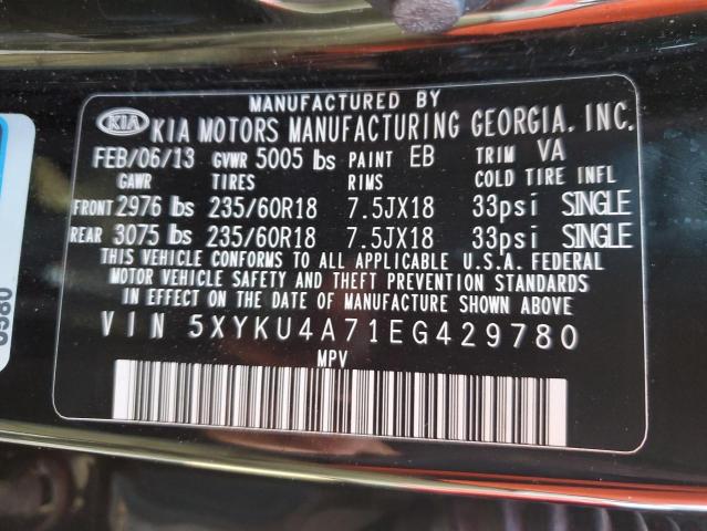 5XYKU4A71EG429780 KIA SORENTO EX