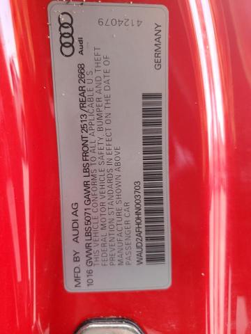 2017 AUDI A5 SPORT WAUD2AFH0HN003703