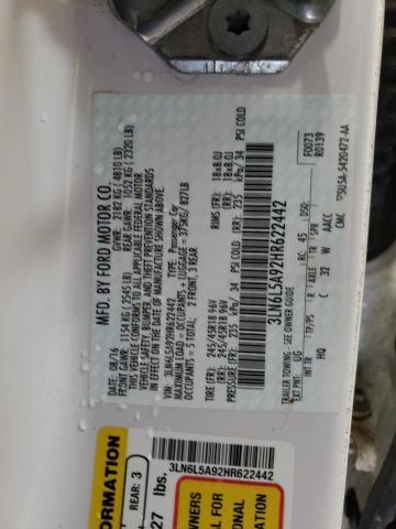 2017 LINCOLN MKZ PREMIE 3LN6L5A92HR622442
