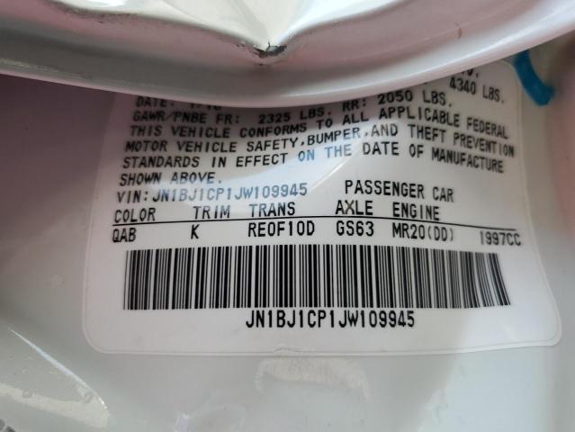 2018 NISSAN ROGUE SPT JN1BJ1CP1JW109945