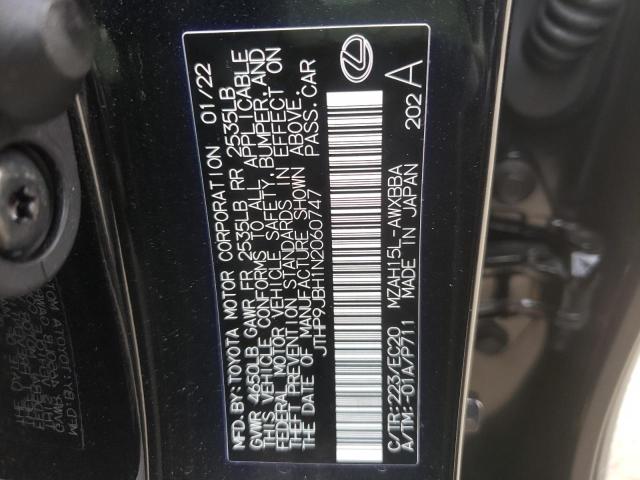 2022 LEXUS UX 250H BA JTHP9JBH1N2060747