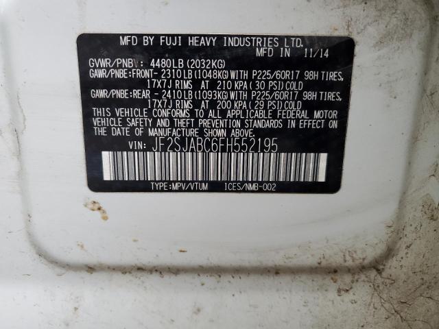 JF2SJABC6FH552195 Subaru Forester 2.5i