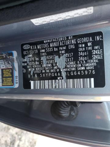2020 KIA SORENTO L - 5XYPG4A33LG645976