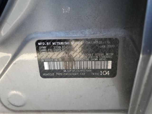 2020 MITSUBISHI MIRAGE ML32F3FJ7LHF07644