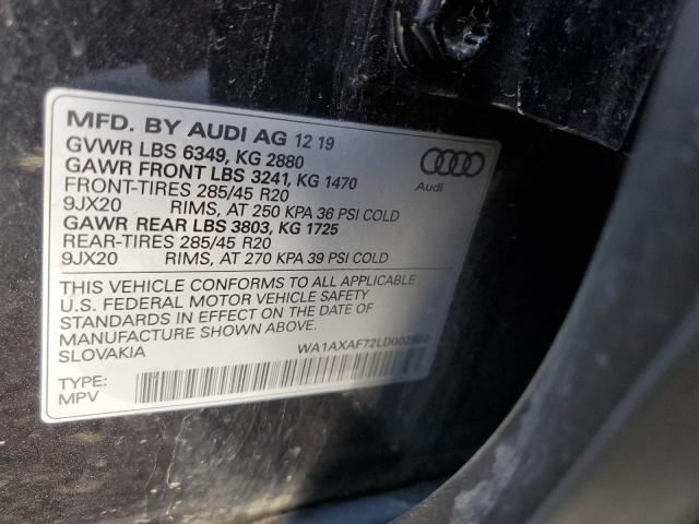 VIN WA1AXAF72LD002950 2020 Audi Q7, Premium no.10