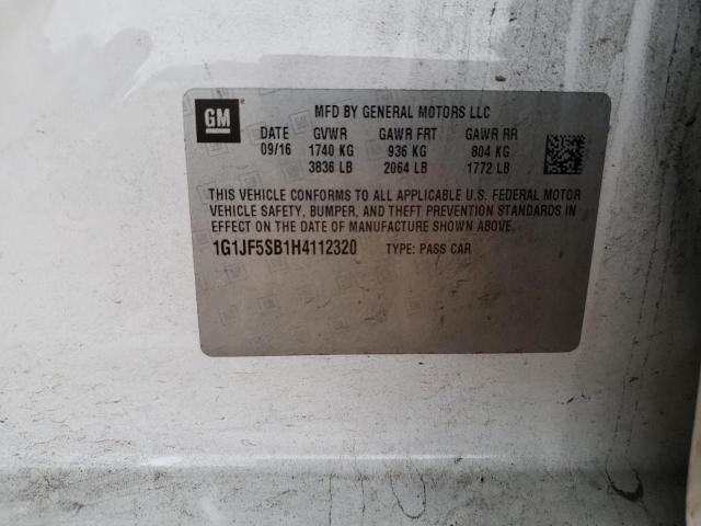 2017 CHEVROLET SONIC PREM - 1G1JF5SB1H4112320