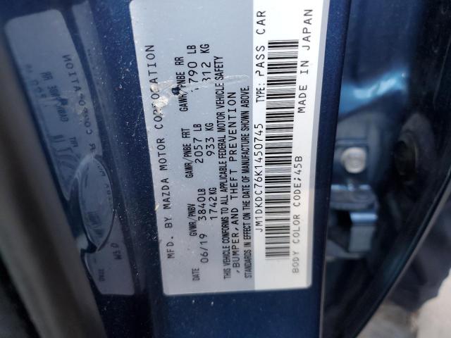 2019 MAZDA CX-3 TOURI - JM1DKDC76K1450745