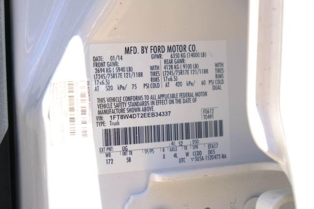 2014 Ford F450 Super Duty VIN: 1FT8W4DT2EEB34337 Lot: 66186592
