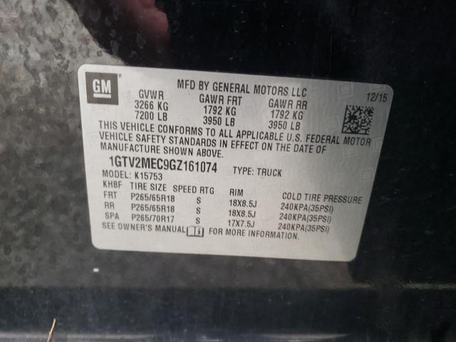 2016 GMC SIERRA 1GTV2MEC9GZ161074