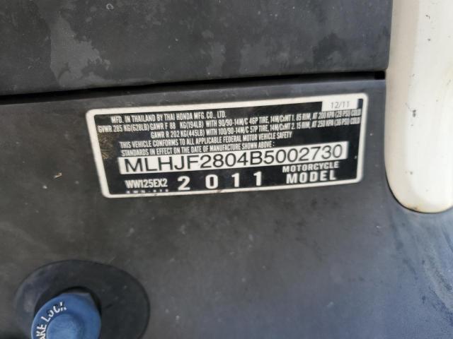 2011 HONDA PCX MLHJF2804B5002730