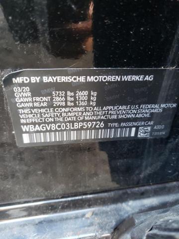 2020 BMW M850Xi VIN: WBAGV8C01LBP48725 Lot: 64560132