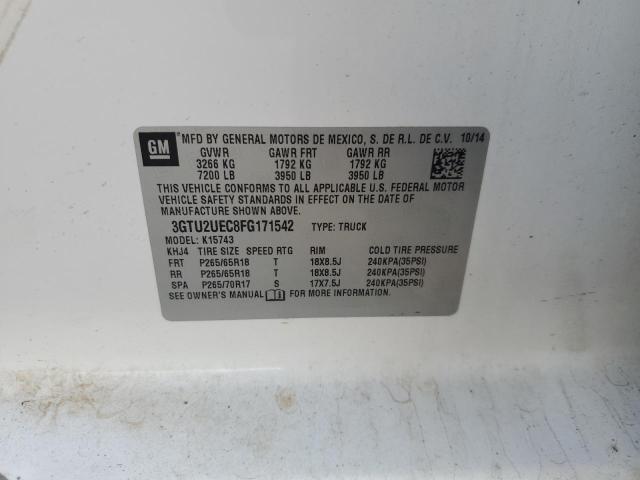 3GTU2UEC8FG171542 GMC Sierra K1500 Sle