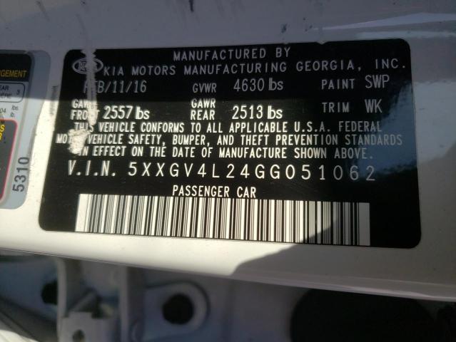 5XXGV4L24GG051062 KIA OPTIMA SXL