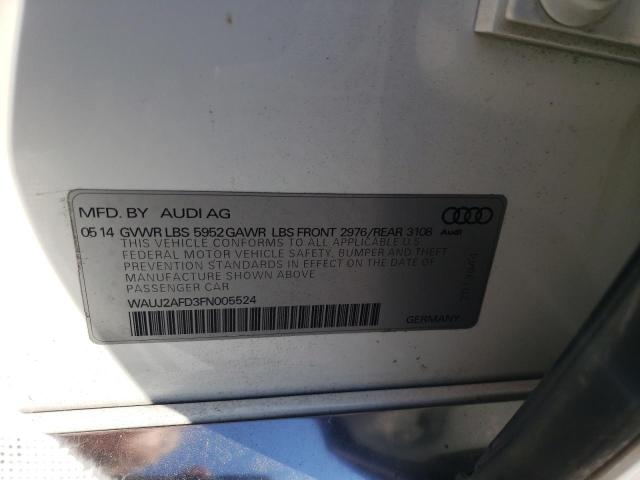 2015 AUDI A8 QUATTRO WAUJ2AFD3FN005524