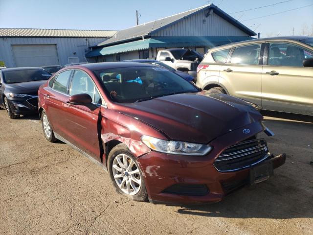 Salvage cars for sale from Copart Pekin, IL: 2015 Ford Fusion S