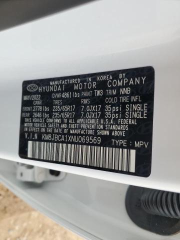 2022 HYUNDAI TUCSON BLU KM8JBCA1XNU069569