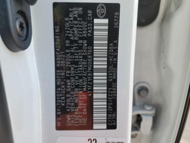2021 TOYOTA AVALON TRD 4T1FZ1FB7MU068160