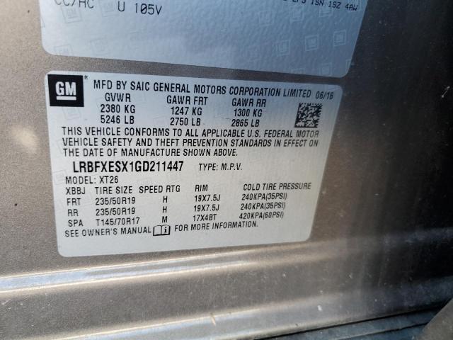 2016 BUICK ENVISION P - LRBFXESX1GD211447