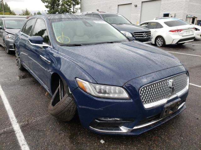 Lincoln Continental salvage cars for sale: 2017 Lincoln Continental Black Label