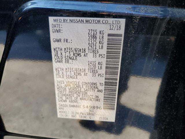 2019 INFINITI QX60 LUXE - 5N1DL0MM4KC549896