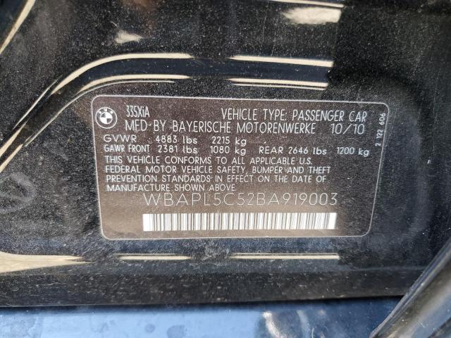 WBAPL5C52BA919003 BMW 335 XI