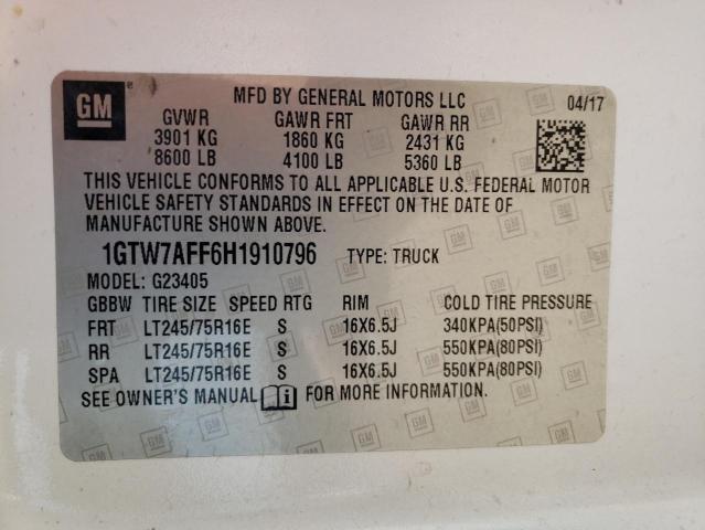 1GTW7AFF6H1910796 GMC Savana G2500