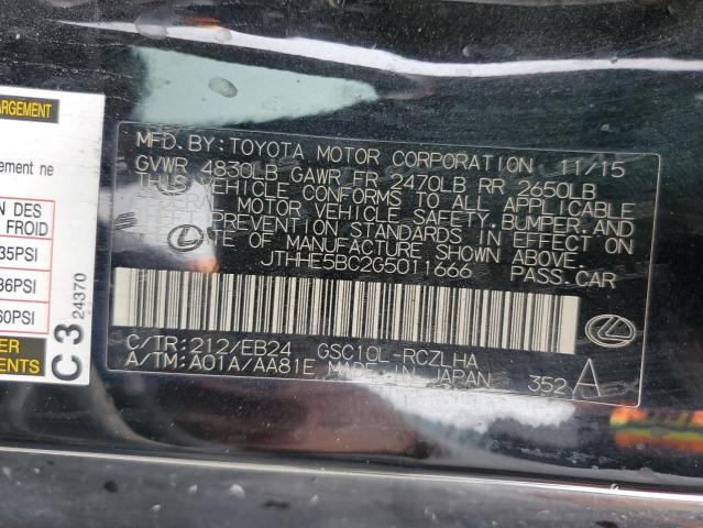 2016 LEXUS RC 350 - JTHHE5BC2G5011666