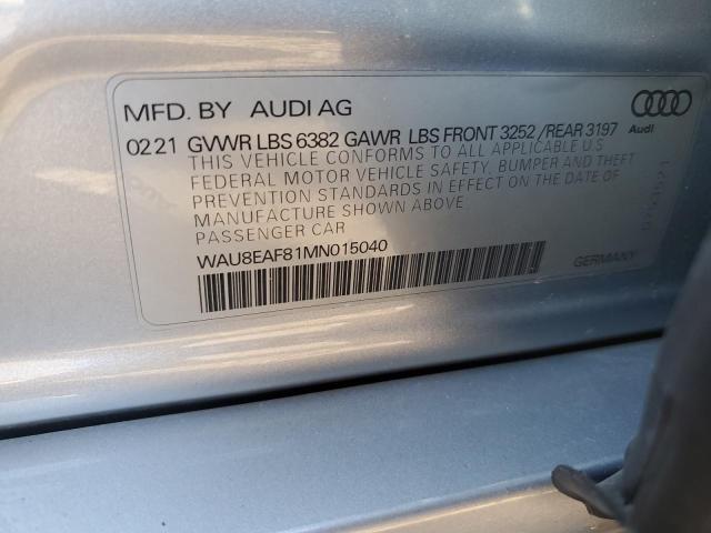 2021 AUDI A8 L WAU8EAF81MN015040
