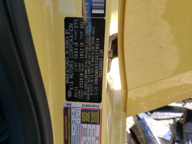 KNADM4A37G6578574 KIA RIO LX