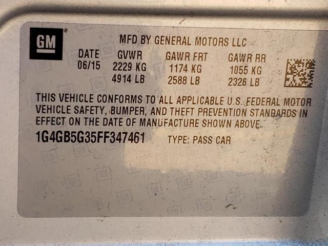 2015 BUICK LACROSSE - 1G4GB5G35FF347461