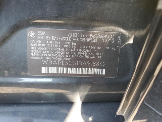 WBAPL5C51BA918862 BMW 335 XI